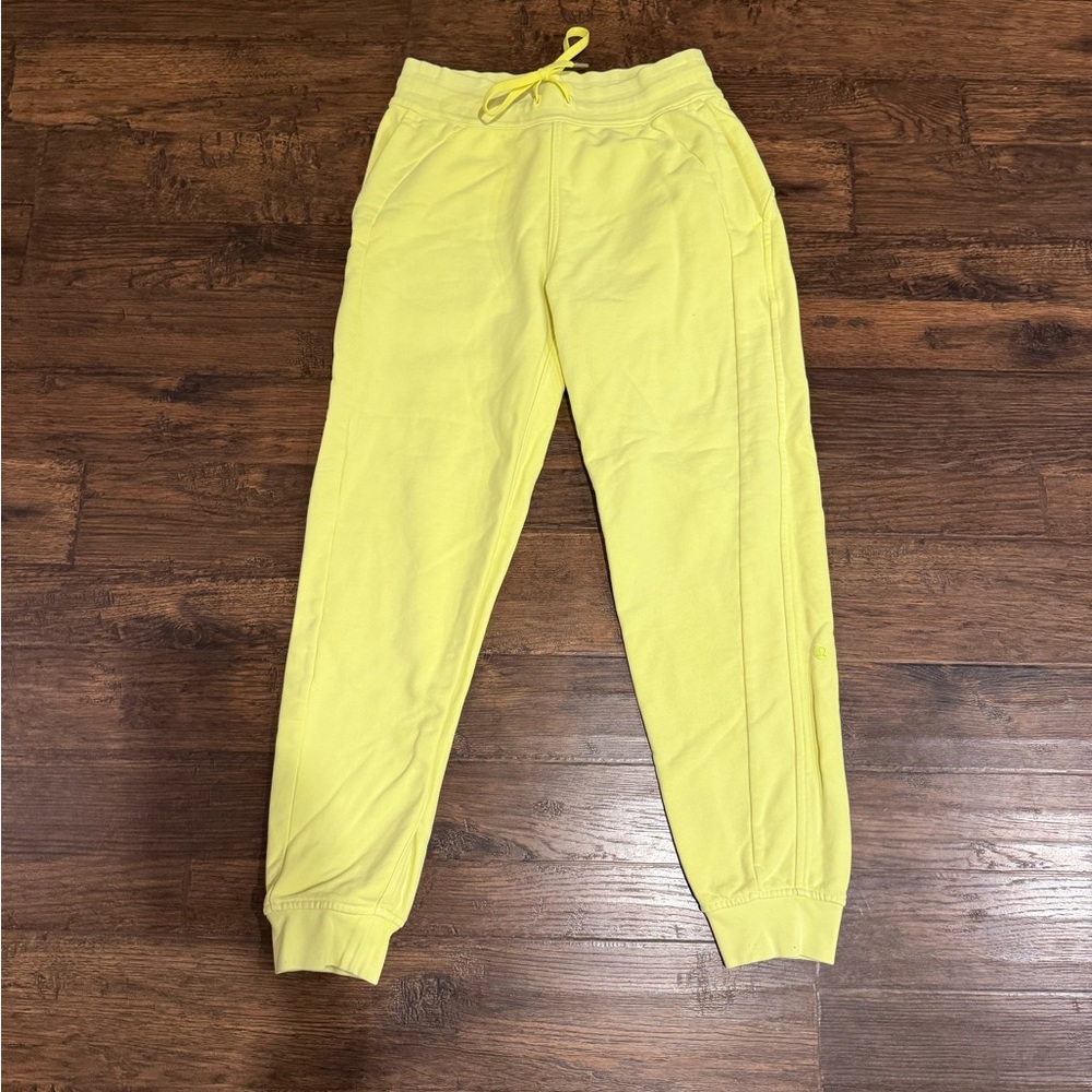 Lululemon Athletica Yellow Scuba Joggers